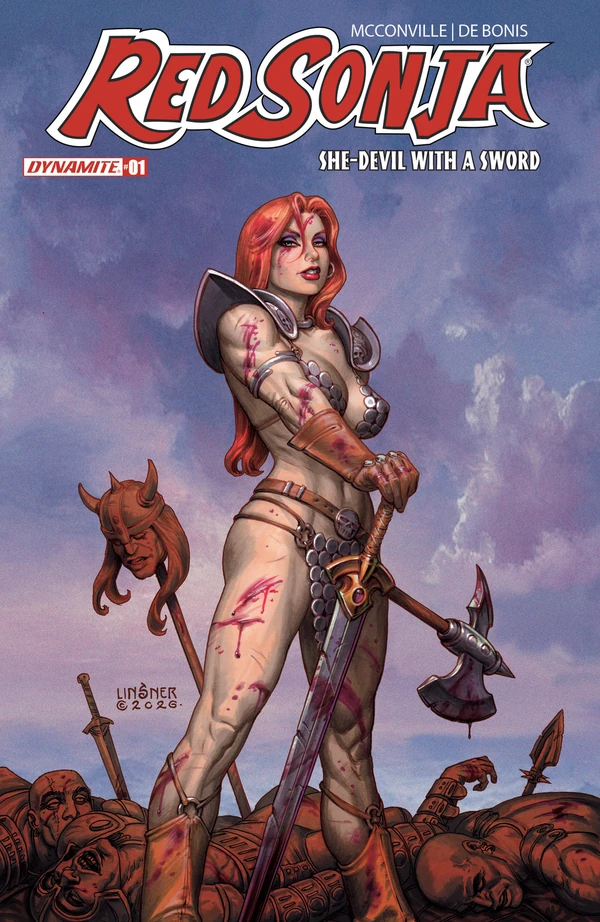 Red Sonja: She-Devil with a Sword: Joseph Michael Linsner Variant #1 - Cover C